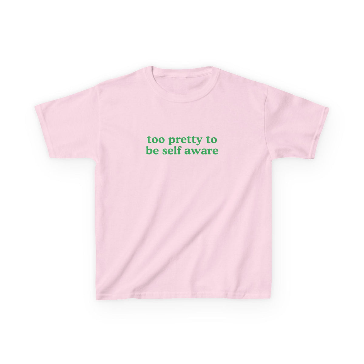 Too Pretty to be Self Aware Brat Baby Tee — in alternativa