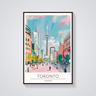 Toronto Cityscape Art Deco Poster