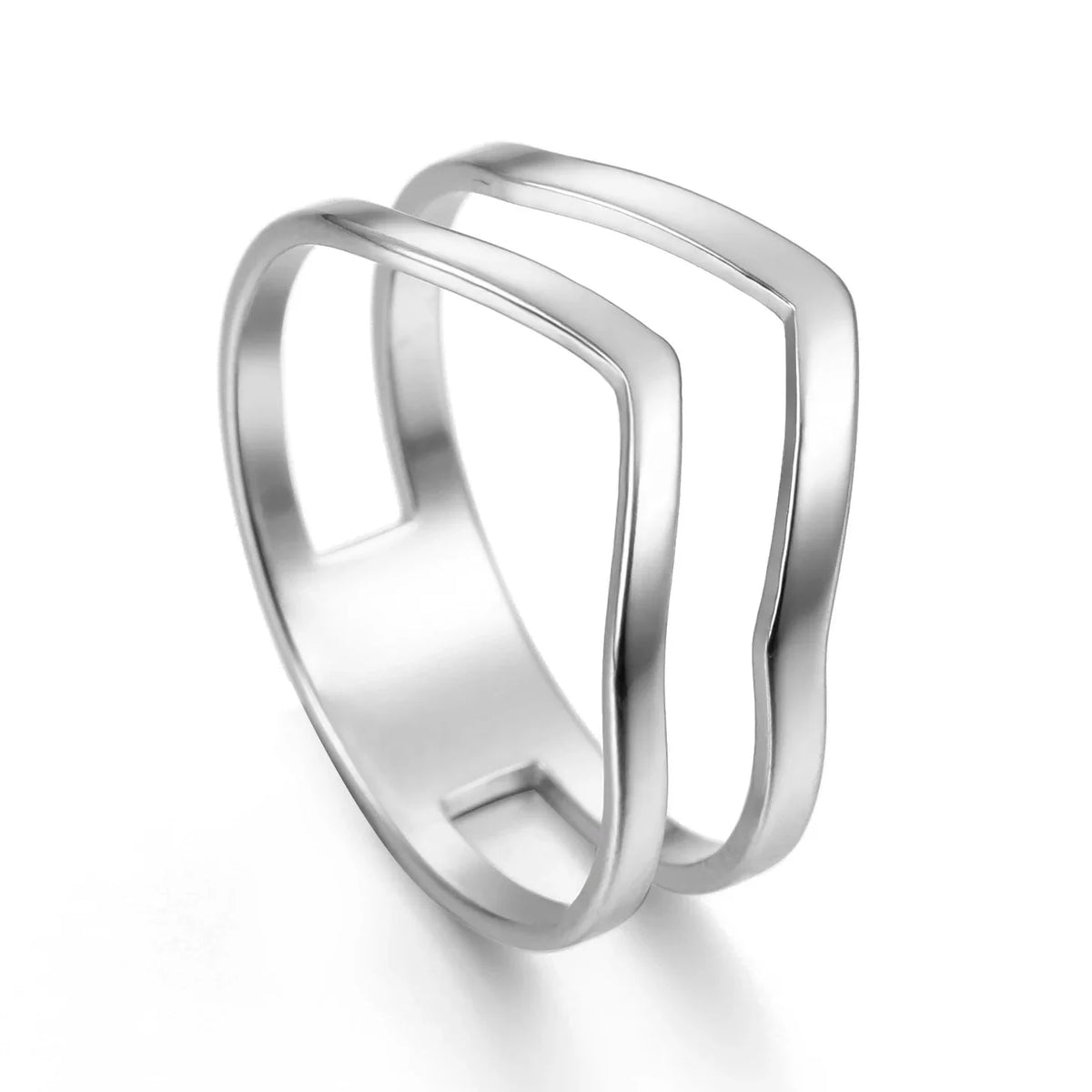 Two V Shape Ring — dettaglio