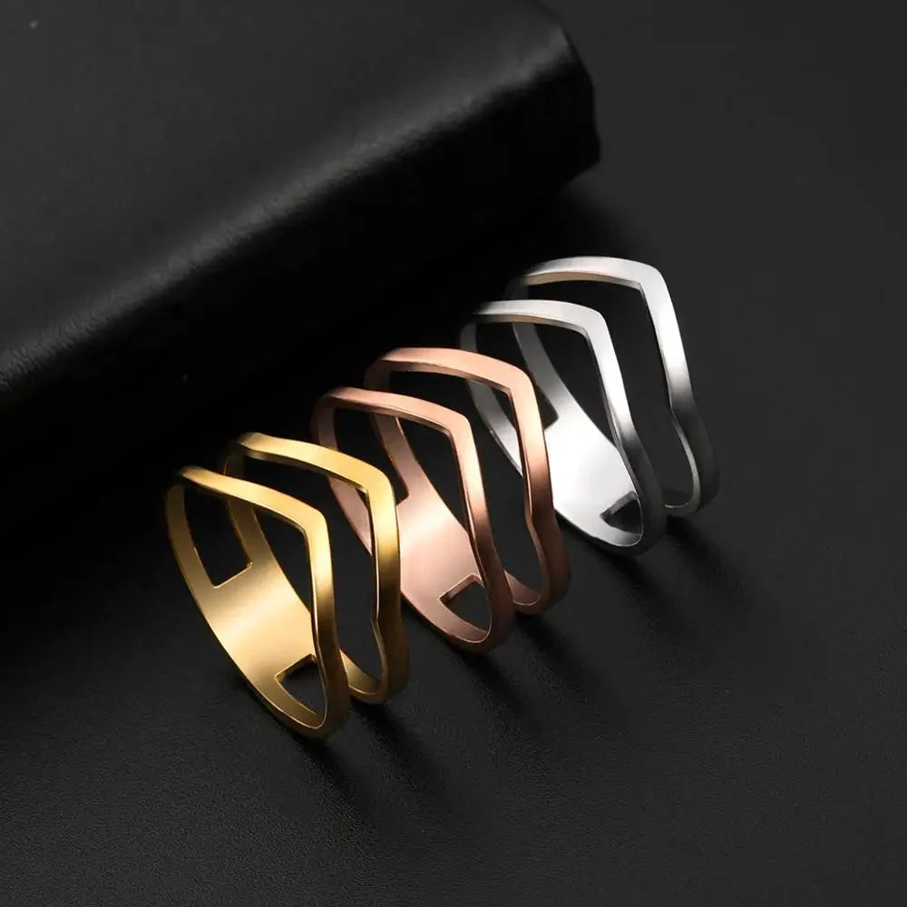 Two V Shape Ring — dettaglio della stampa