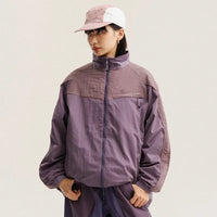 Unisex Y2K Baggy Outdoor Splice Design Hooded Waterproof Jacket Coat — dettaglio del tessuto