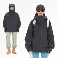 Unisex Y2K Outdoor Windproof Waterproof Single Layer Jacket Coat — vista posteriore