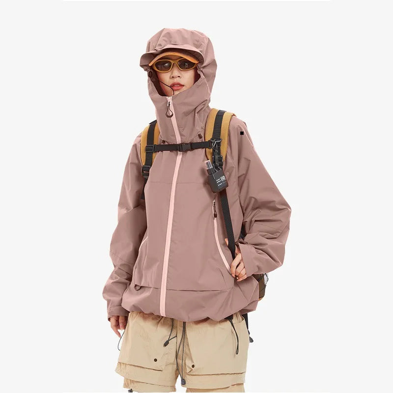 Unisex Y2K Outdoor Windproof Waterproof Single Layer Jacket Coat — dettaglio della stampa