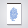 Vintage Blue Sea Fan Poster