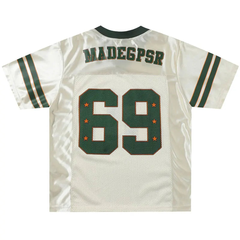 Vintage Mesh "69" Y2K Football Jersey — vista posteriore