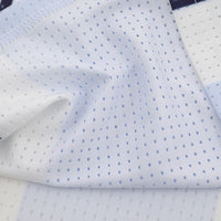 Vintage Mesh Striped Soccer Long Sleeve Jersey — vista laterale