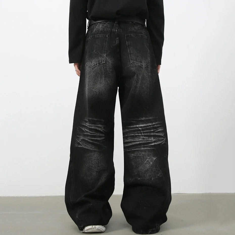 Vintage Patchwork Y2K Baggy Jeans — dettaglio della stampa