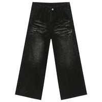 Vintage Patchwork Y2K Baggy Jeans — vista frontale