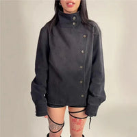 Vintage Y2K Black Fencing Jacket — dettaglio della stampa