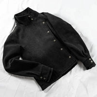 Vintage Y2K Black Fencing Jacket — dettaglio del tessuto