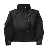 Vintage Y2K Black Fencing Jacket — vista frontale