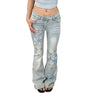 Vintage Y2K Butterfly Embroidered Low Waist Jeans