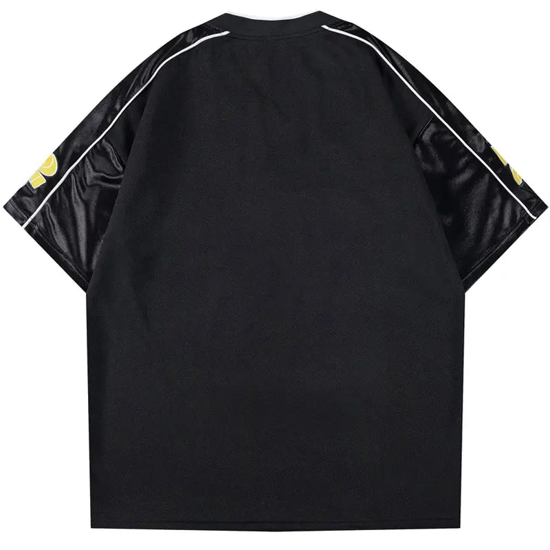 Vintage Y2K Embroidered "Suprehas" Football Jersey — dettaglio della stampa