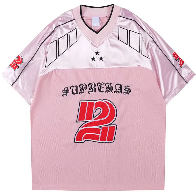Vintage Y2K Embroidered "Suprehas" Football Jersey — in alternativa