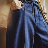 Vintage Y2K Straight Leg Washed Indigo Denim Jeans — dettaglio