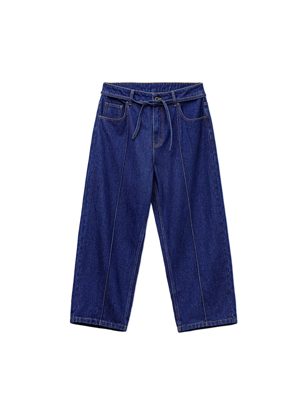 Vintage Y2K Straight Leg Washed Indigo Denim Jeans — vista frontale