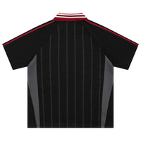 Vintage Y2K Striped Polo Soccer Jersey — dettaglio della stampa