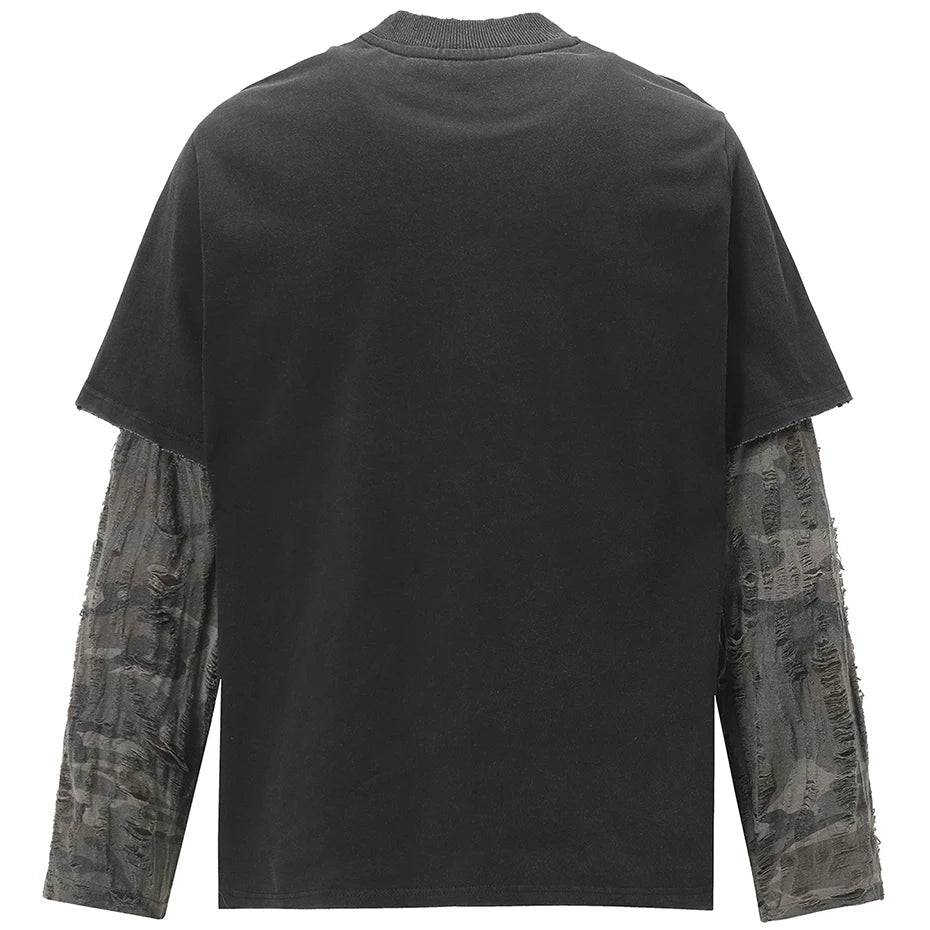 Vintage Y2K Target Graphic Long Mock Sleeve Top — vista posteriore