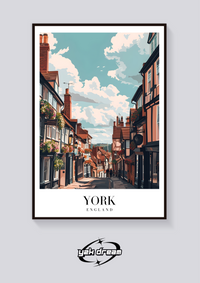 Vintage York Street Poster — in alternativa