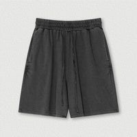 Washed Distressed Cotton Y2K Shorts — dettaglio