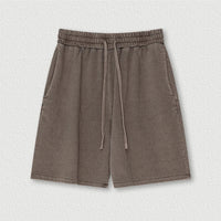 Washed Distressed Cotton Y2K Shorts — dettaglio della stampa