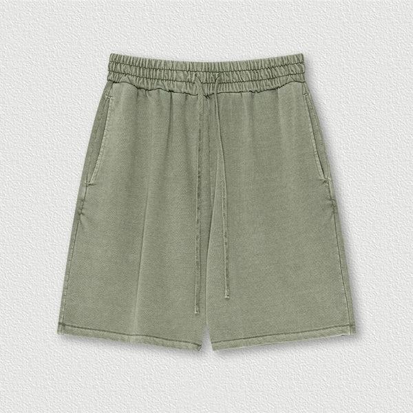 Washed Distressed Cotton Y2K Shorts