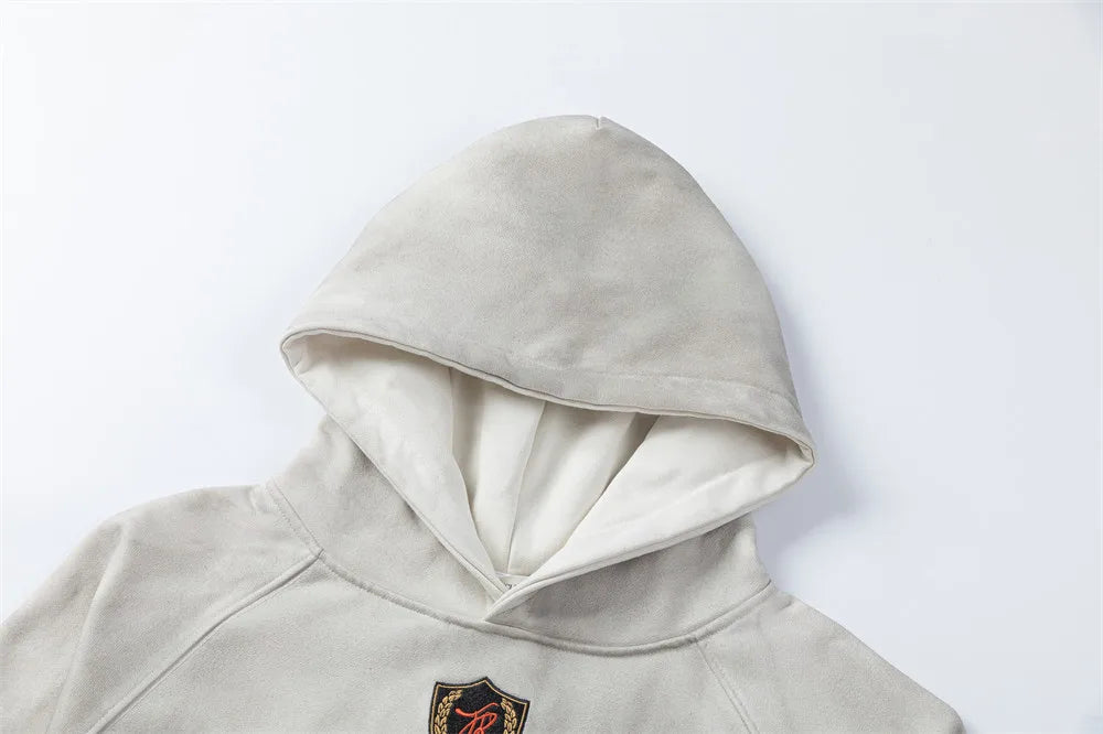 Washed Y2K Distressed Graphic Print Hoodie — dettaglio