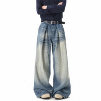 Washed Y2K Wide Leg Baggy Jeans — in alternativa