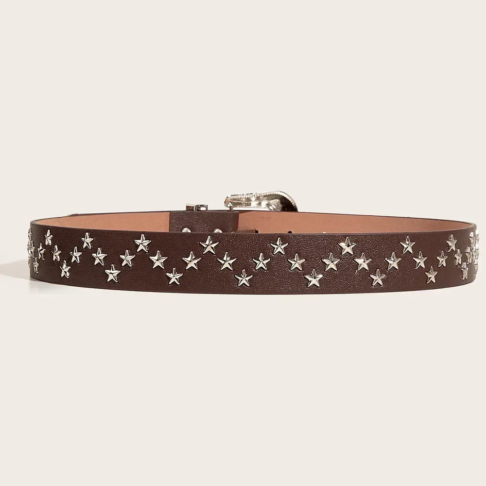 Western Y2K Cowboy Buckle Belt — dettaglio della stampa