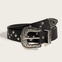 Western Y2K Cowboy Buckle Belt — vista frontale