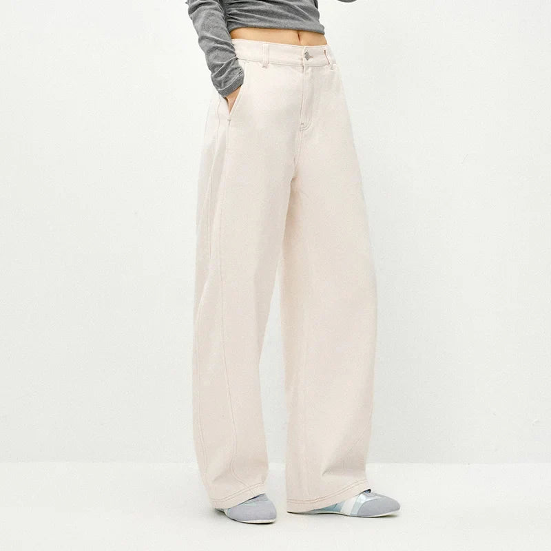 White Y2K Relaxed Straight Leg Jean — dettaglio della stampa