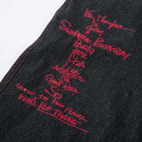 Wide Leg Black Embroidered Jeans — in alternativa