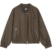 Windbreaker Y2K Minimalist Block Baseball Bomber Jacket — dettaglio