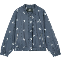 Windbreaker Y2K Minimalist Block Baseball Bomber Jacket — dettaglio della stampa