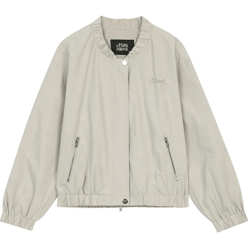Windbreaker Y2K Minimalist Block Baseball Bomber Jacket — in alternativa