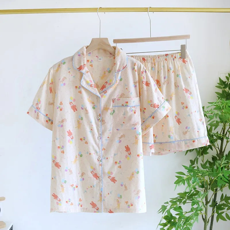 Women Y2K Cotton Pyjama Set — dettaglio della stampa