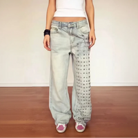 Womens Baggy Denim Y2K Jeans — vista posteriore