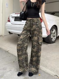 Womens Streetwear Y2K Camouflage Baggy Cargo Jeans — in alternativa