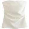 Womens Y2K Bandeau Corset Tube Top