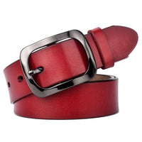 Womens Y2K Leather Belt — vista frontale