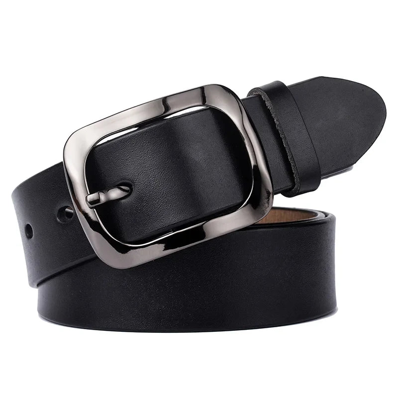 Womens Y2K Leather Belt — vista posteriore