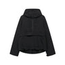 Womens Y2K Solid Hooded Pullover Waterproof Jacket Coat