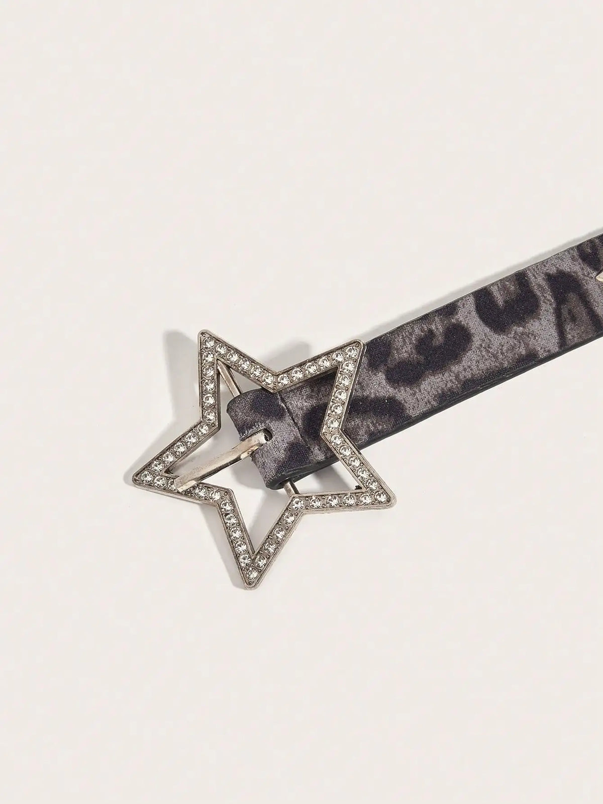 Womens Y2K Star Studded Faux Diamond Belt — in alternativa