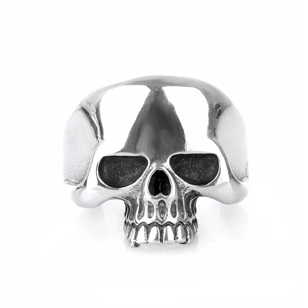 Wrap Around Skull Ring — vista frontale
