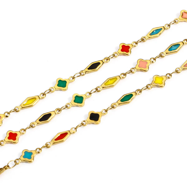 1 Meter Geometric Necklace — vista frontale