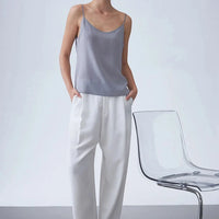 100% Mulberry Silk Camisole Top — vista laterale
