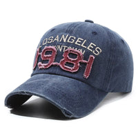 1981 LA Baseball Cap — dettaglio della stampa