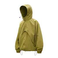 2 in 1 Waterproof Windbreaker Jacket Coat — dettaglio