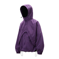 2 in 1 Waterproof Windbreaker Jacket Coat — vista frontale