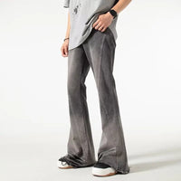 2000S Vintage Grey Baggy Flared Jeans — in alternativa